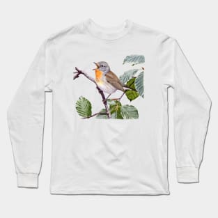 Red-breasted Flycatcher Long Sleeve T-Shirt